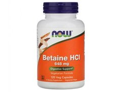 Now Foods Betaine HCl 648mg - 120 capsule